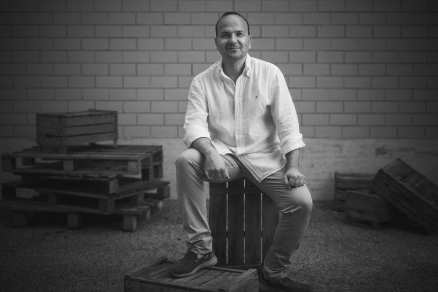 roberto head of italian leather factory portrait