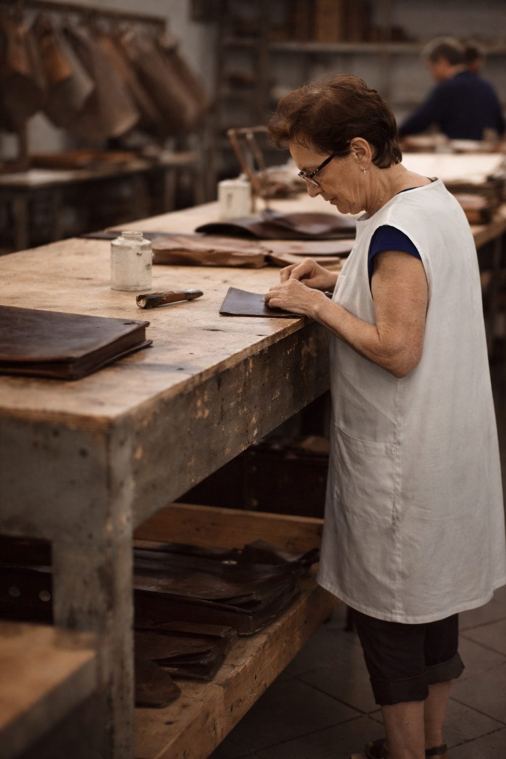 Rosana italian leather artisan stitching leather