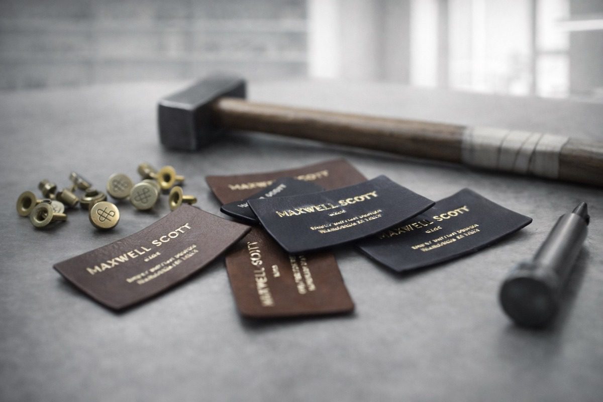 Made in Italy leather tools used in Italian workshop