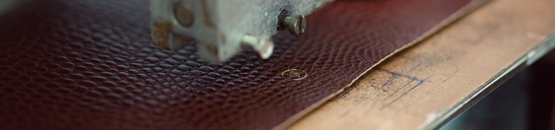 leather embossing logo