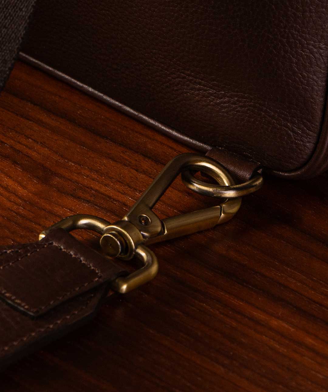 Men's Leather Business Backpack shoulder strap