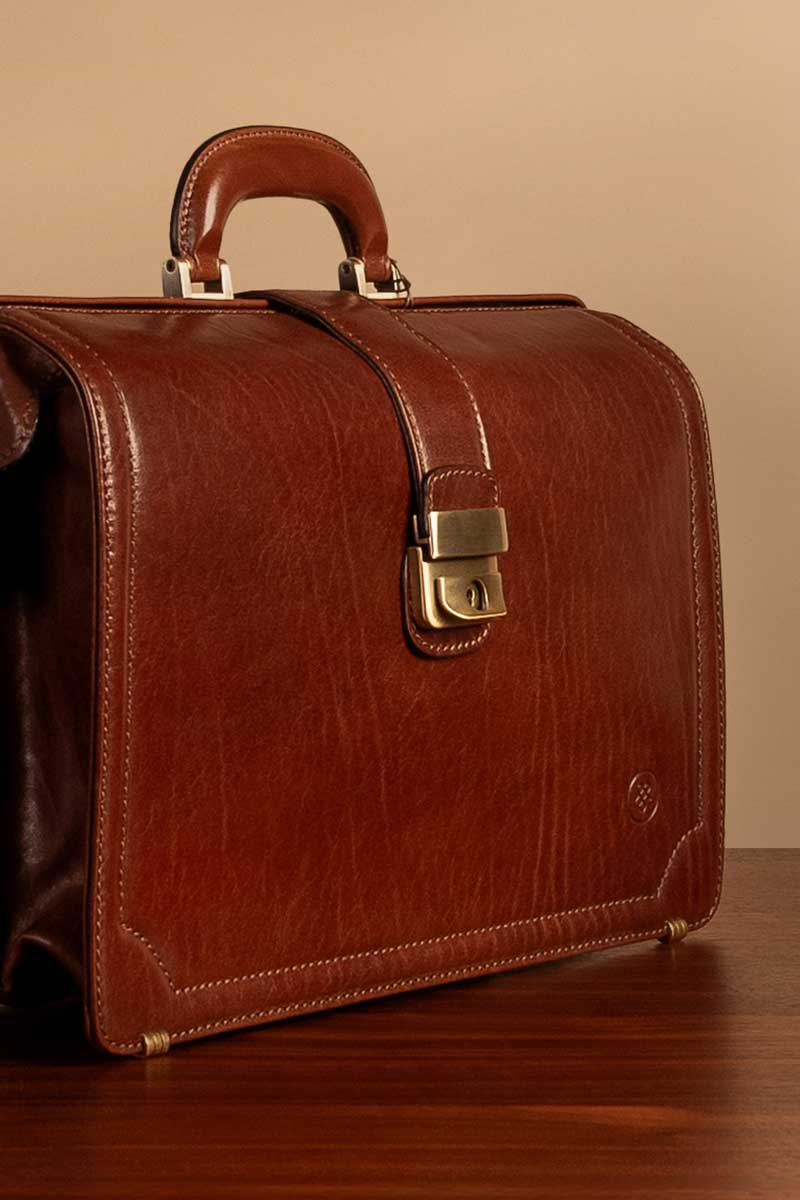 best brown leather lawyer briefcase mens
