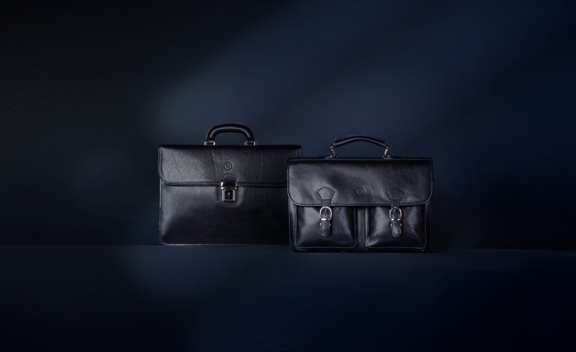 Black Loreto Paolo business laptop bag