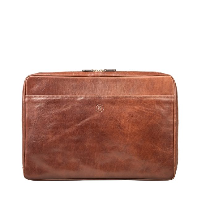 その他 Widelux Leather Case Davoli Men's Italian Leather 17″ Laptop Sleeve - Maxwell-Scott