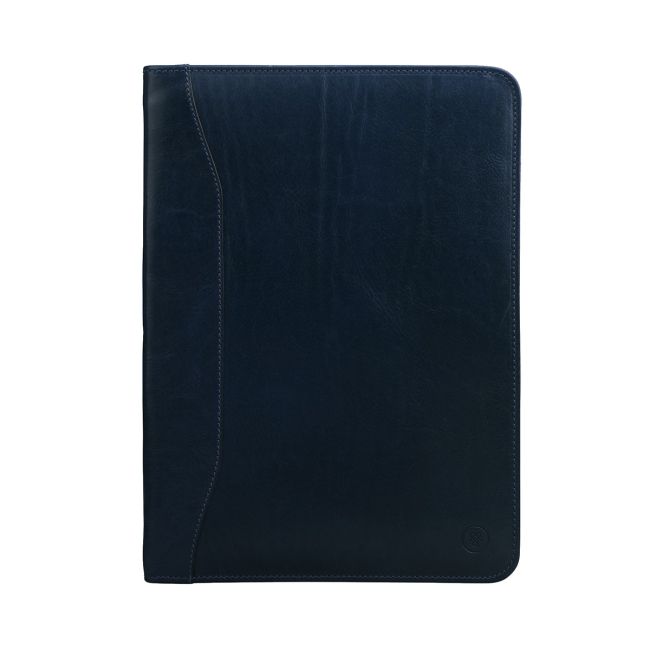 Dimaro Men's Italian Leather A4 Conference Folder - Maxwell-Scott
