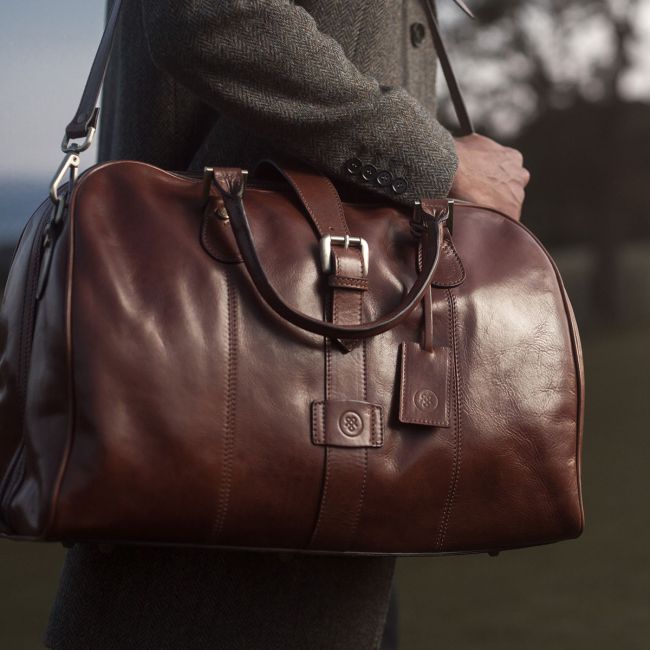 Farini Men's Italian Leather Cabin Bag - Maxwell-Scott