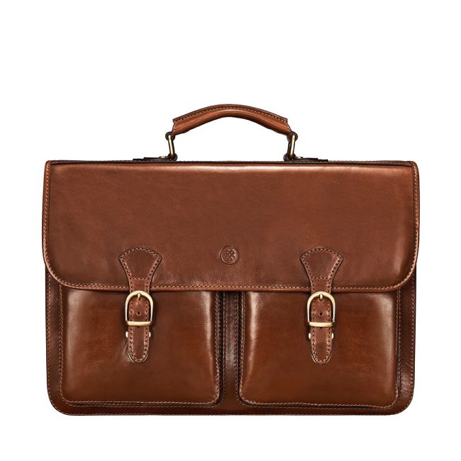 Loreto Large Leather Laptop Satchel 17” | Men's Business Bag
