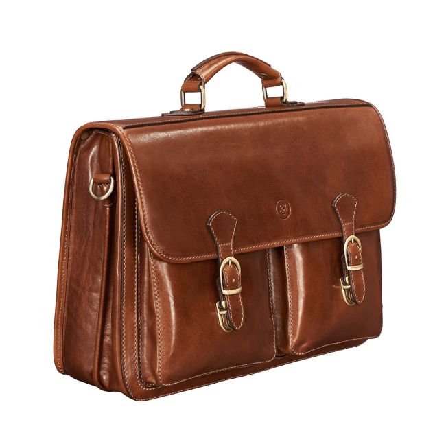 Loreto Large Leather Laptop Satchel 17” | Men's Business Bag