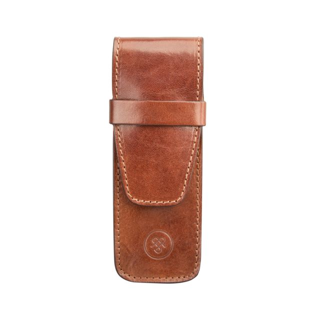 Pienza Italian Leather Pen Holder - Maxwell-Scott