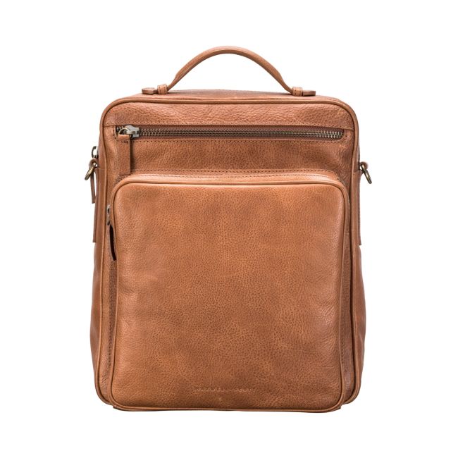 Santino L Men's Leather Backpack Shoulder Bag | Luxury Italian