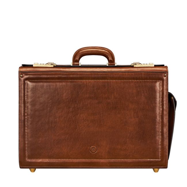 Varese Men's Executive Leather Pilot Case - Maxwell-Scott