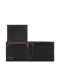 High quality RFID Italian leather trifold wallet for men, handcrafted full-grain durability