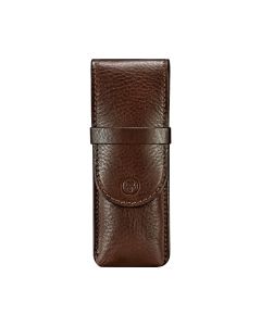 best quality luxury leather pen case holder for 2 pens