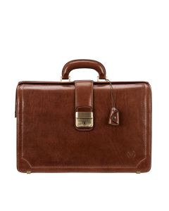 Donnini Men's Italian Leather Doctor's Bag - Maxwell-Scott