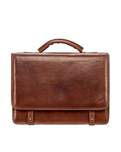 Jesolo Men's Italian Leather Satchel Briefcase - Maxwell-Scott