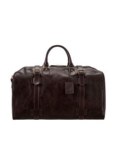 Large Brown Leather Luggage for Men