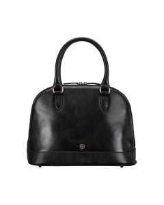 LilianaS Women's Leather Bowling Bag Purse - Maxwell-Scott