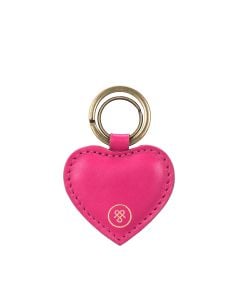 ☆nff☆ leather heart keyringivory nff1 BOZOK Saffiano Leather Heart Shaped Key Holder Genuine