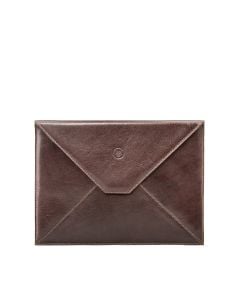 chocolate leather iPad Mini envelope case