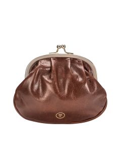 Maxwell Scott Women's Marcialla Leather Purse - Handmade In Italy With Ball Clasp