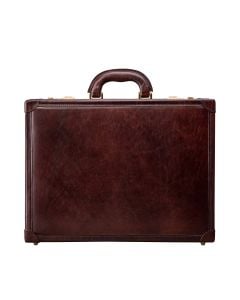 Mens Italian Leather Attache Cases 25 Year Warranty Maxwell Scott