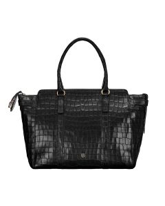 mock crocodile leather large womens business tote