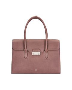 Luxury taupe leather bag