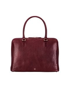 Italian leather women's briefcase