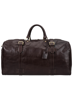 black quality leather mens large travel holdall