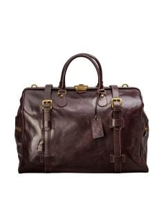 durable leather luggage bag