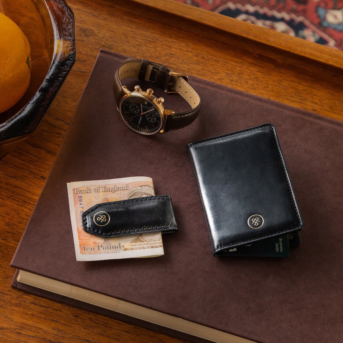 Pesaro Leather Money Clip | Men's Cash Holder - Maxwell-Scott