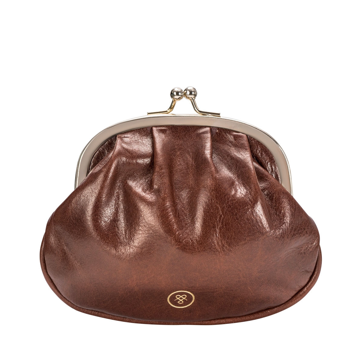 Sabina Women's Italian Leather Coin Purse with Clasp - Maxwell-Scott