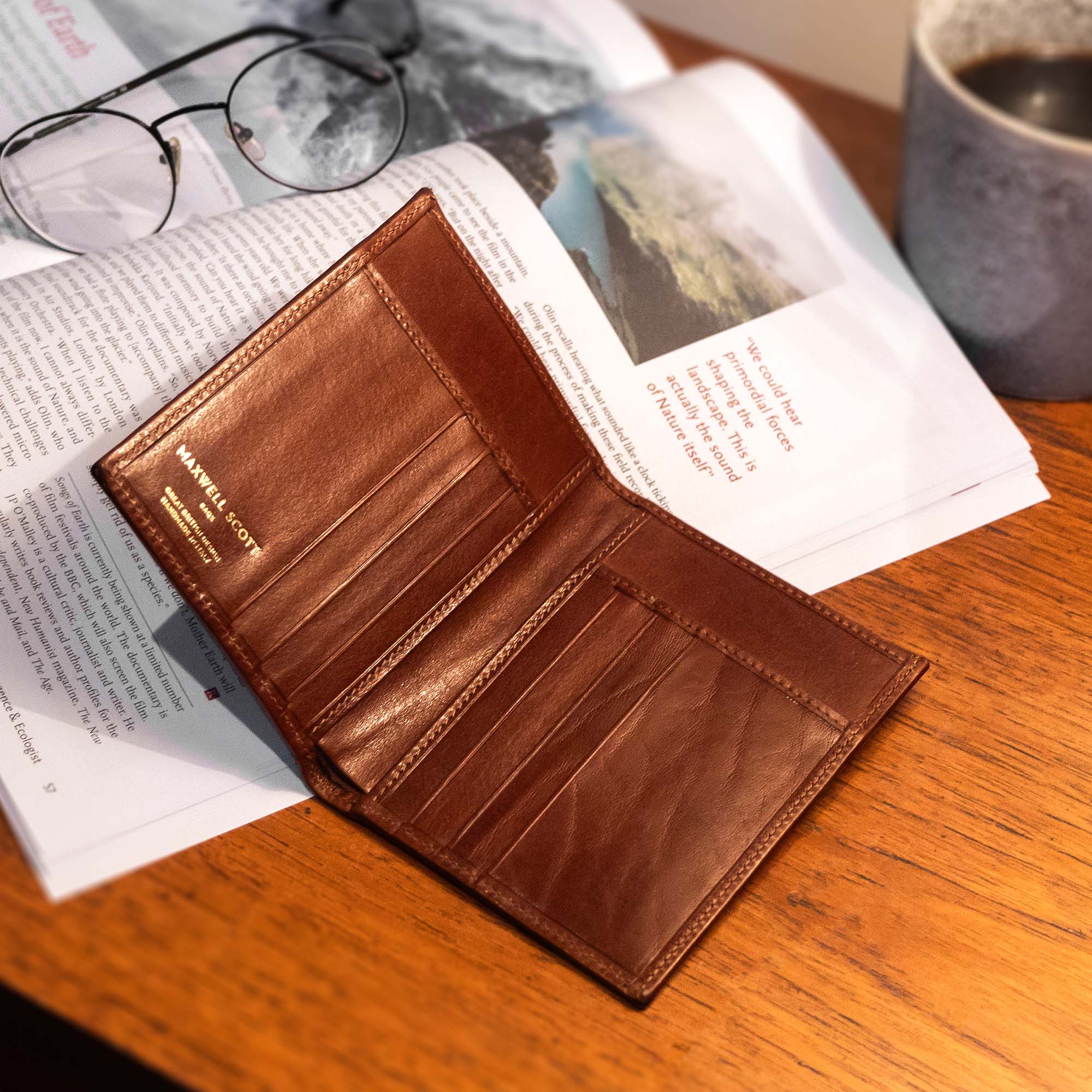 Salerno Men's Tall Leather Breast Pocket Wallet - Maxwell-Scott