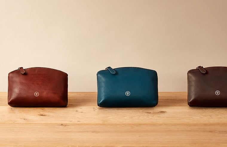 HealthdesignShops, Intrecciato leather makeup-bag