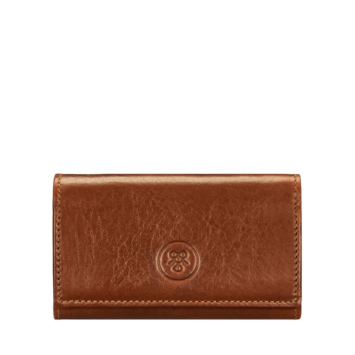 Maxwell Scott Bags - Tan Italian Leather Key Wallet