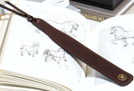 quality leather bookmark