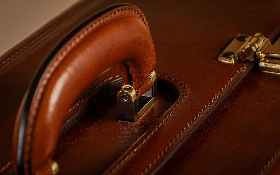 Varese Men's Executive Leather Pilot Case - Maxwell-Scott